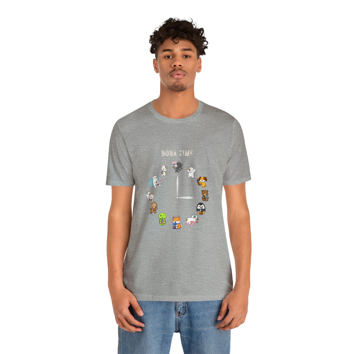 Boba Tea Clock Unisex Jersey Short Sleeve Tee