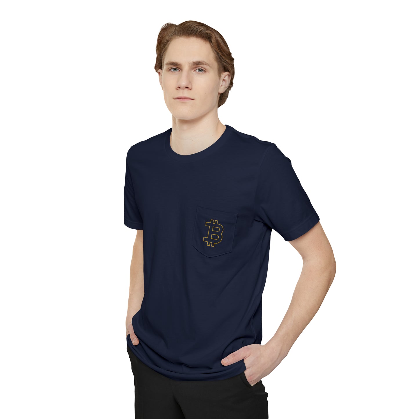 Bitcoin Unisex Pocket T-shirt