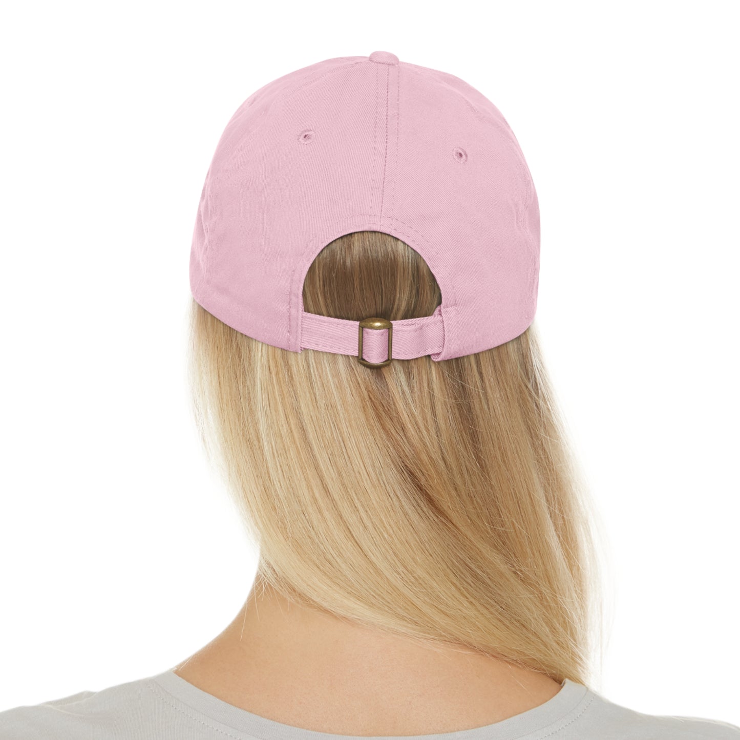 Strawberry Hat with Leather Patch (Round)