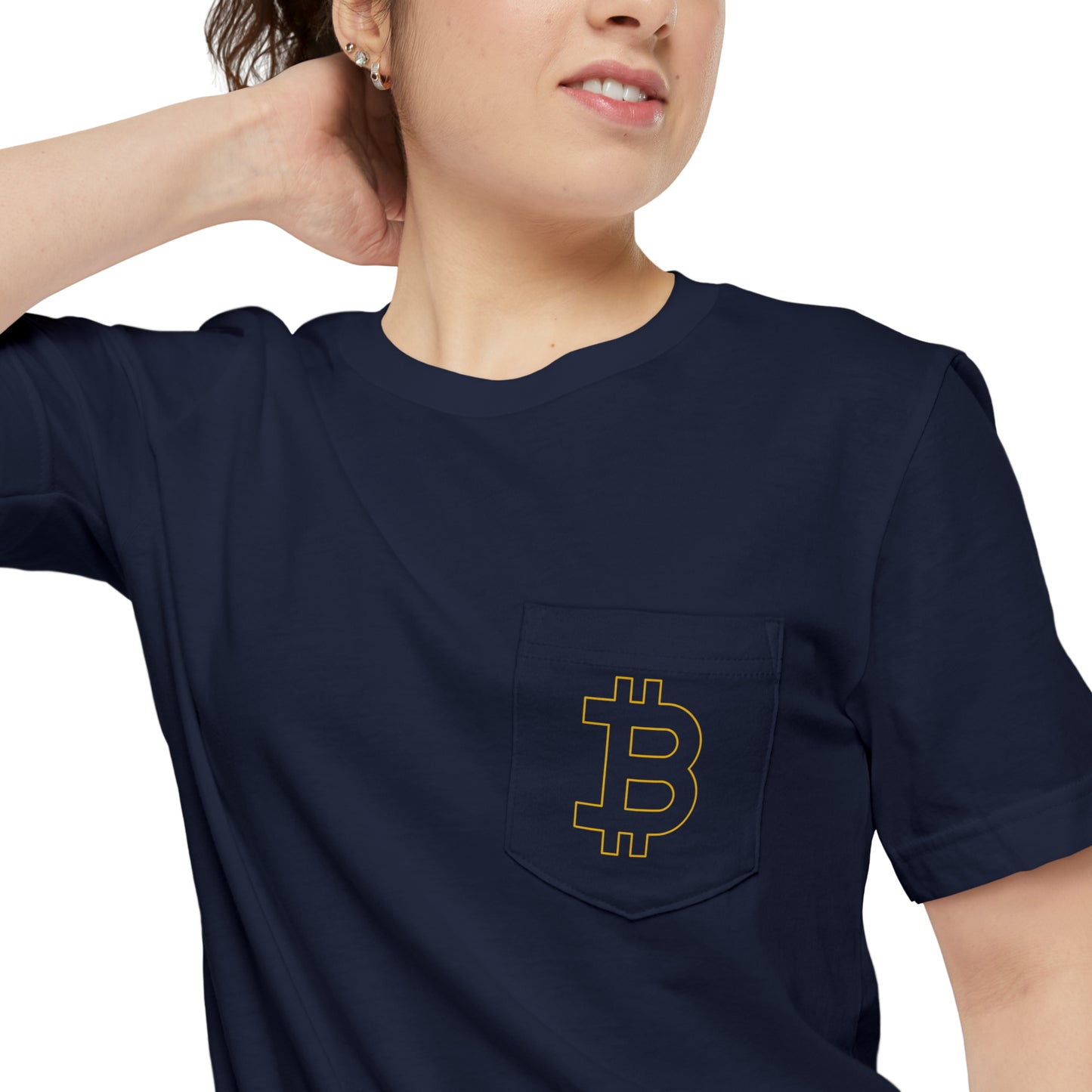 Bitcoin Unisex Pocket T-shirt