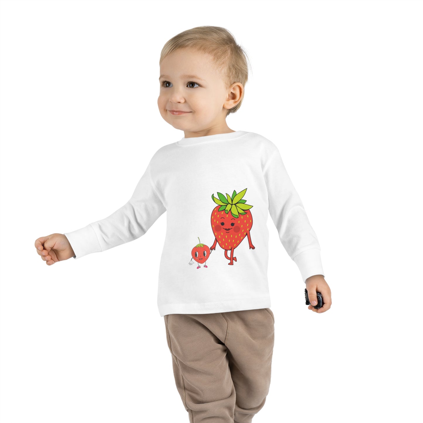 Strawberries Toddler Long Sleeve Tee