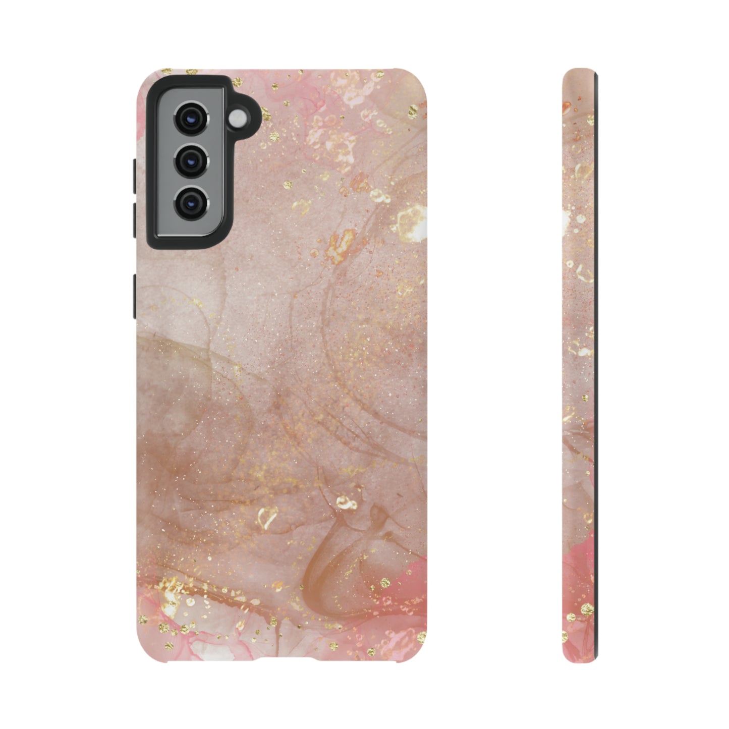 Rose Gold Marble Phone Tough Cases