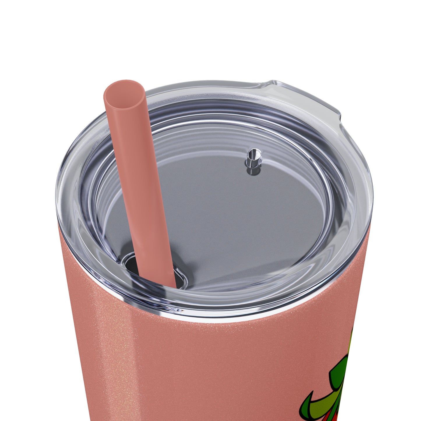 Strawberries Skinny Tumbler with Straw, 20oz