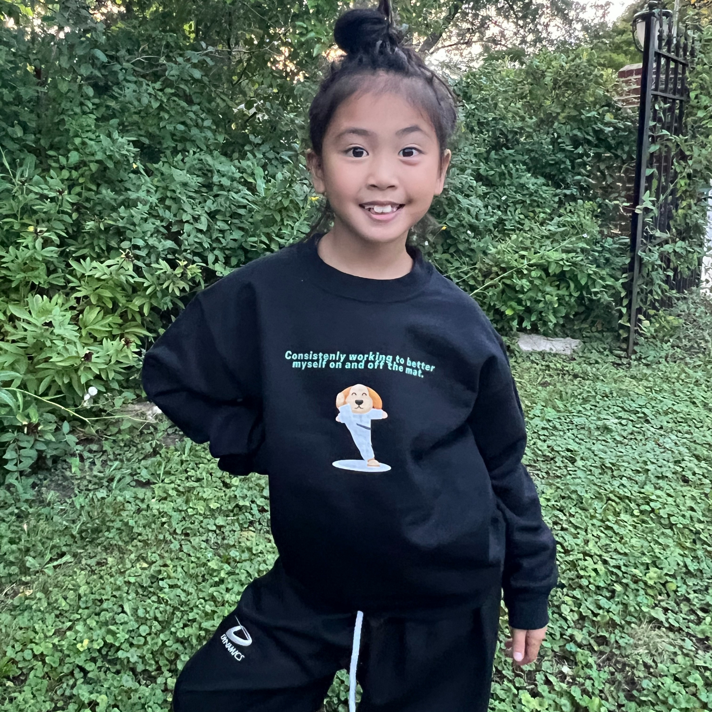 Youth Taekwondo Kid Crewneck Sweatshirt