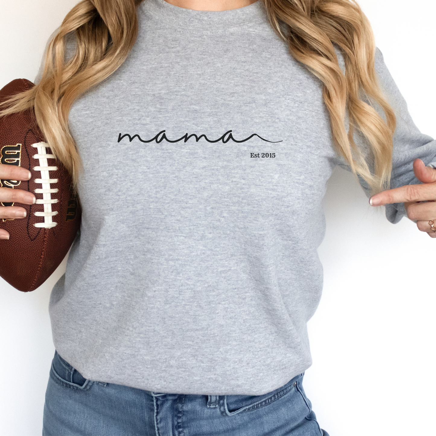 Personalized Mama Crewneck Sweatshirt