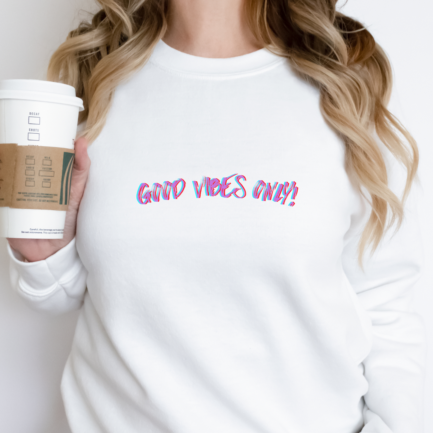 Good Vibes Only Unisex Crewneck Sweatshirt