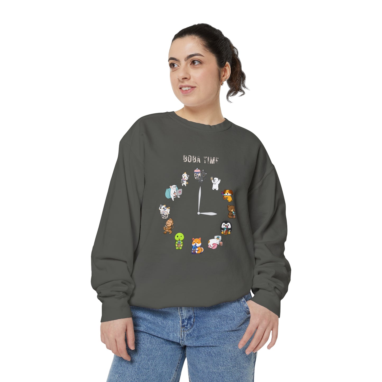 Boba Tea Clock Unisex Sweatshirt