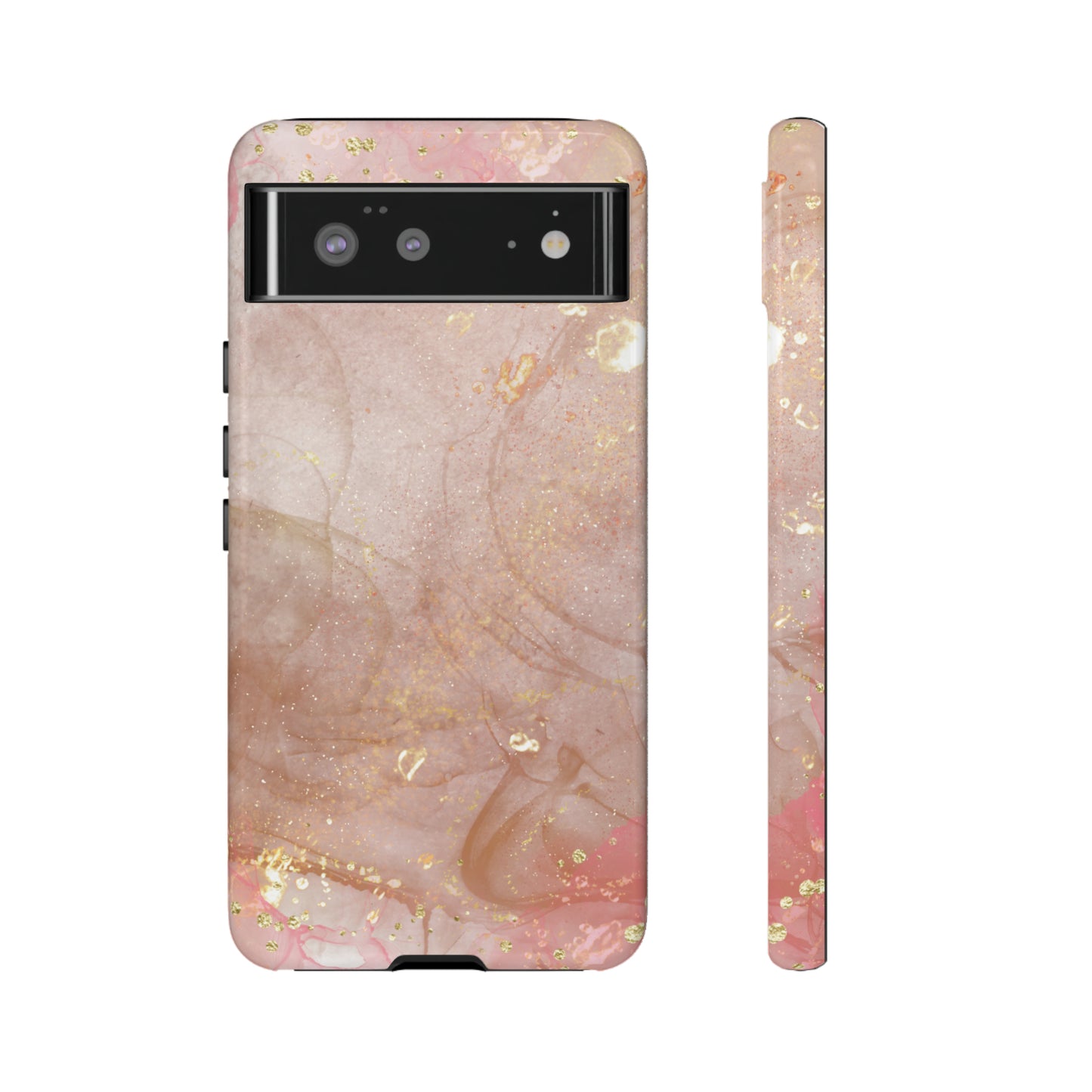 Rose Gold Marble Phone Tough Cases