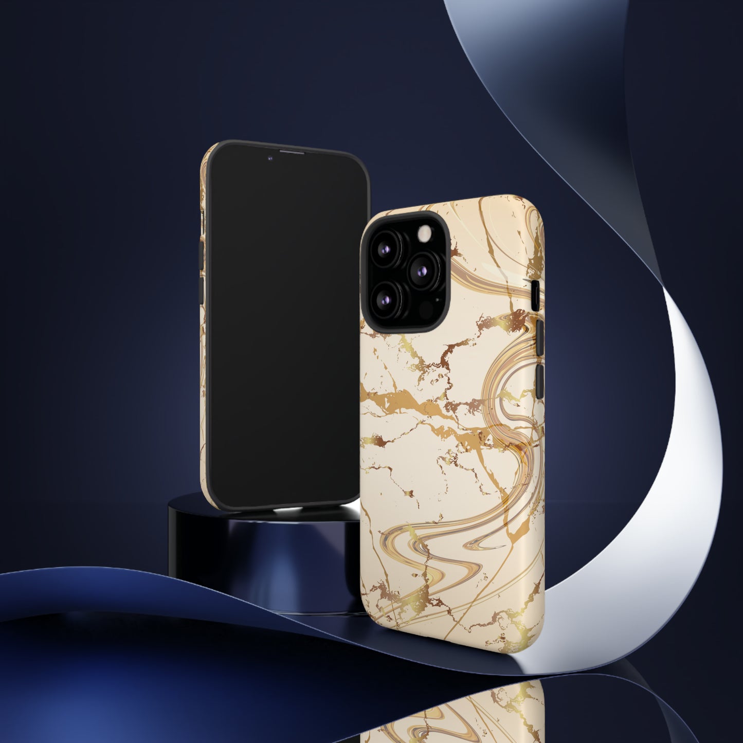 Gold Marble Tough Cases