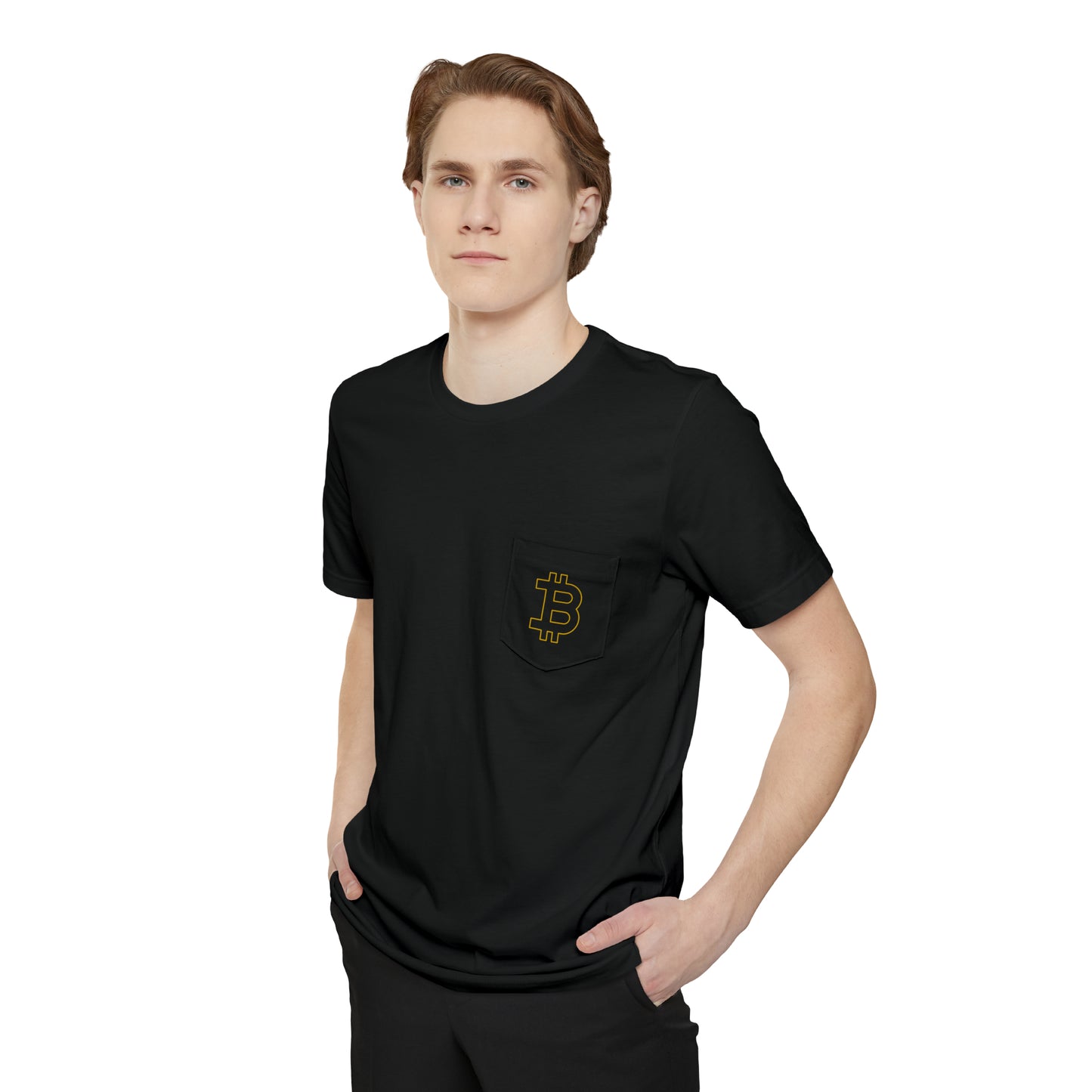 Bitcoin Unisex Pocket T-shirt