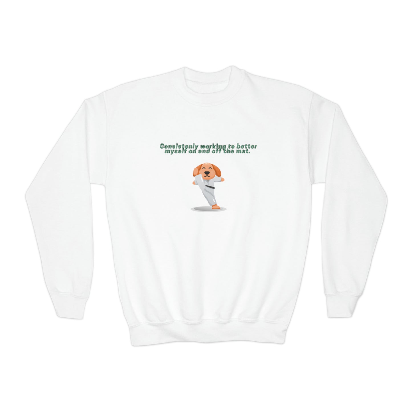 Youth Taekwondo Kid Crewneck Sweatshirt