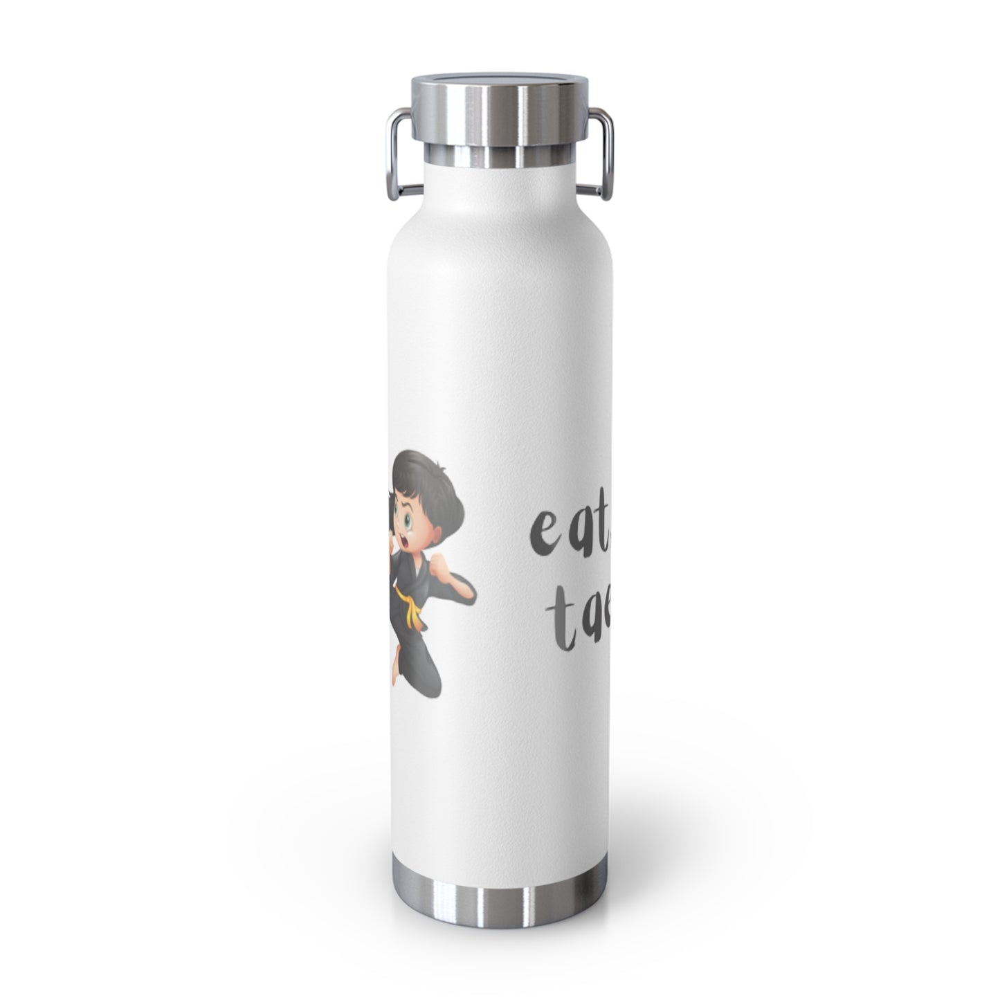 Copper Vacuum Insulated Bottle, 22oz - Taekwondo Design