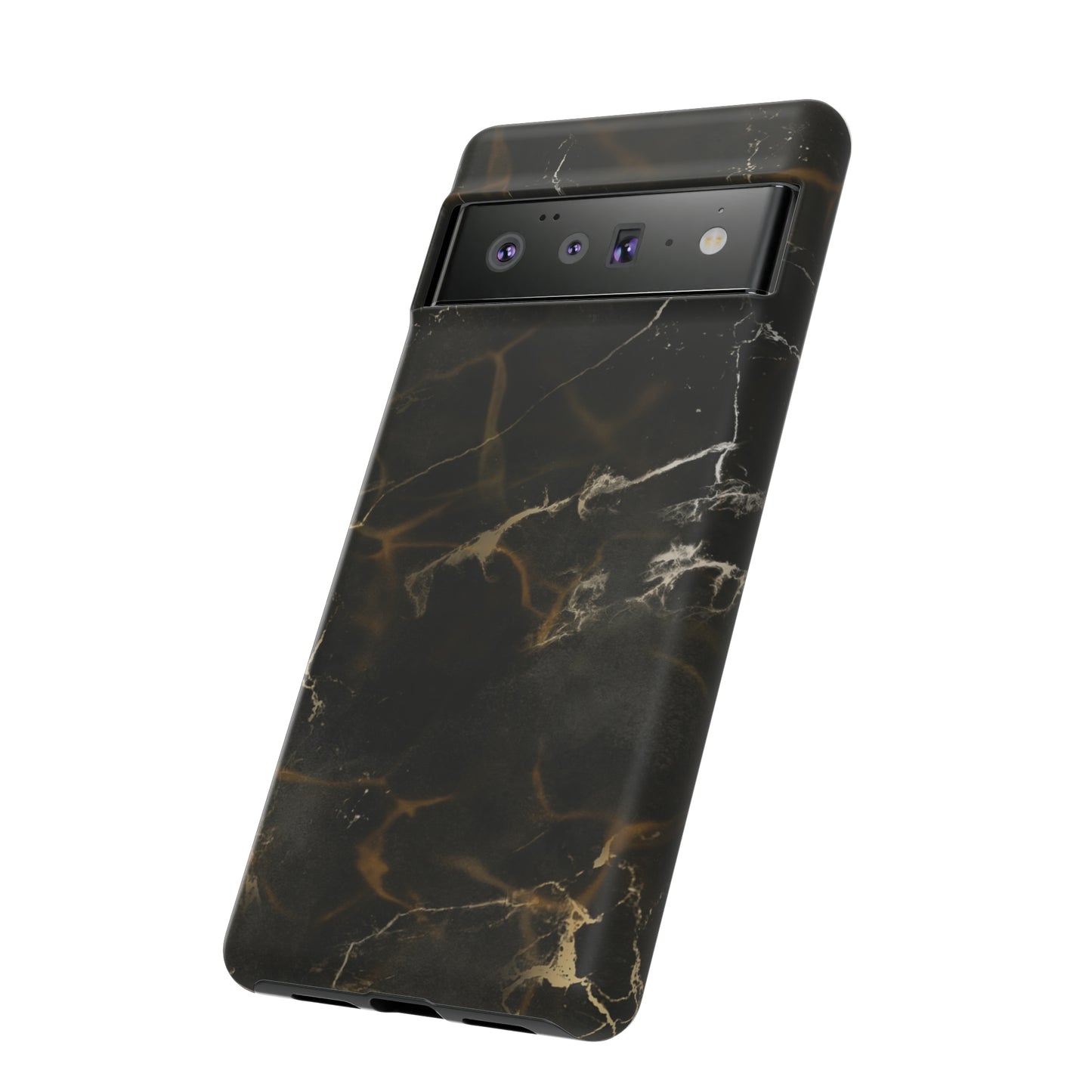 Black Gold Marble Phone Tough Cases