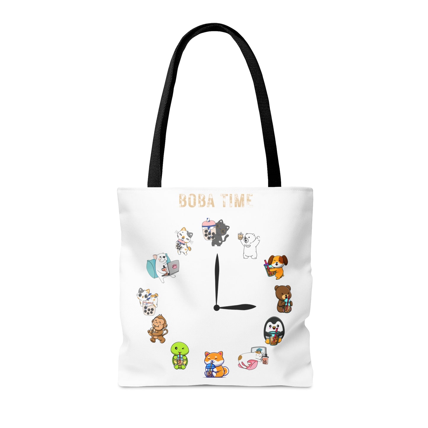 Boba Tea Tote Bag White Color