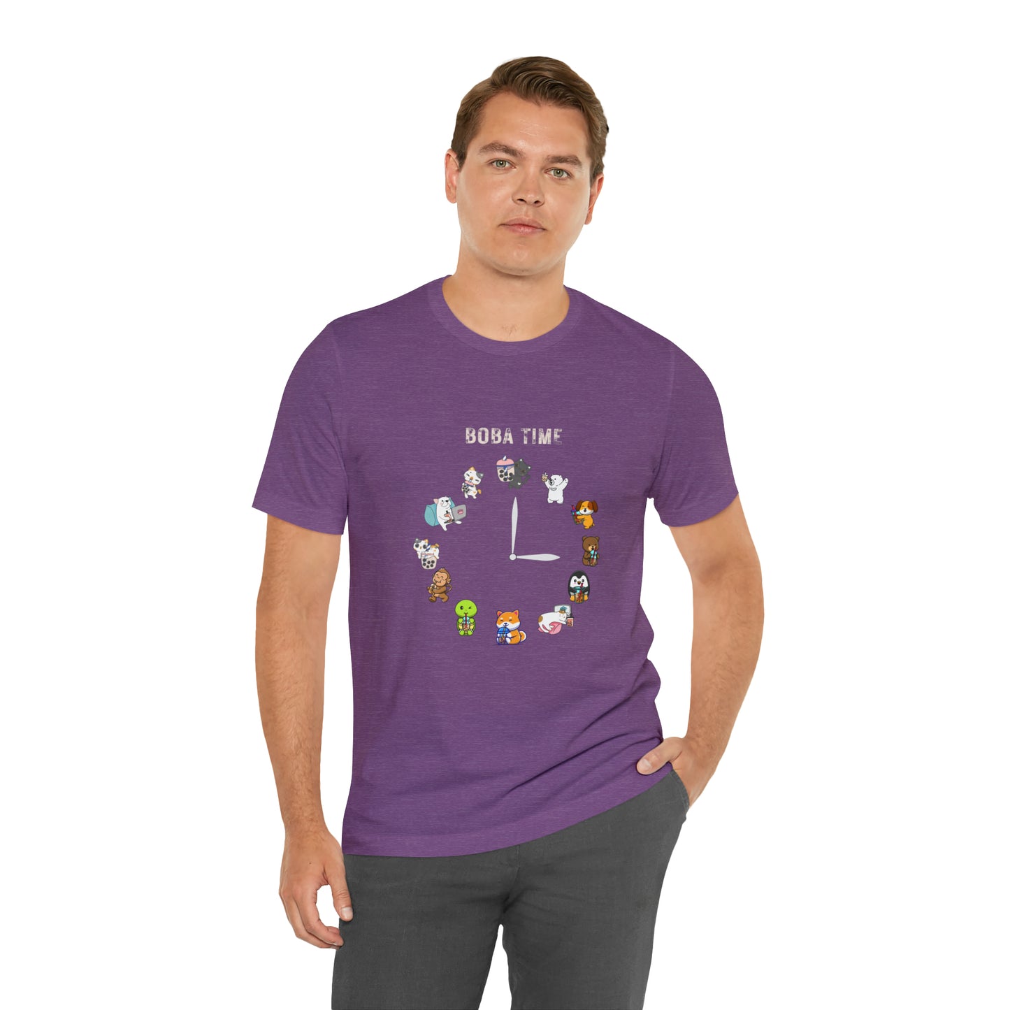 Boba Tea Clock Unisex Jersey Short Sleeve Tee