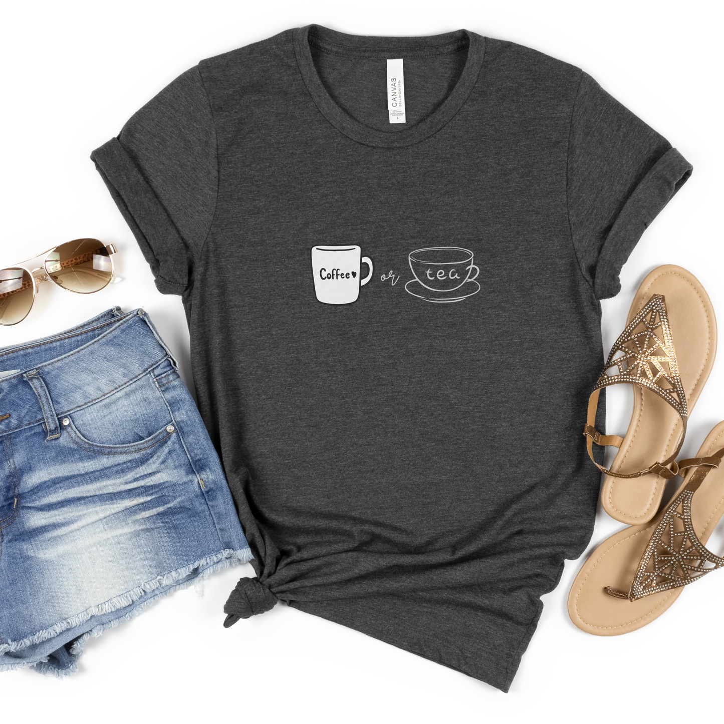 Coffee or Tea Unisex Jersey Short Sleeve Tee