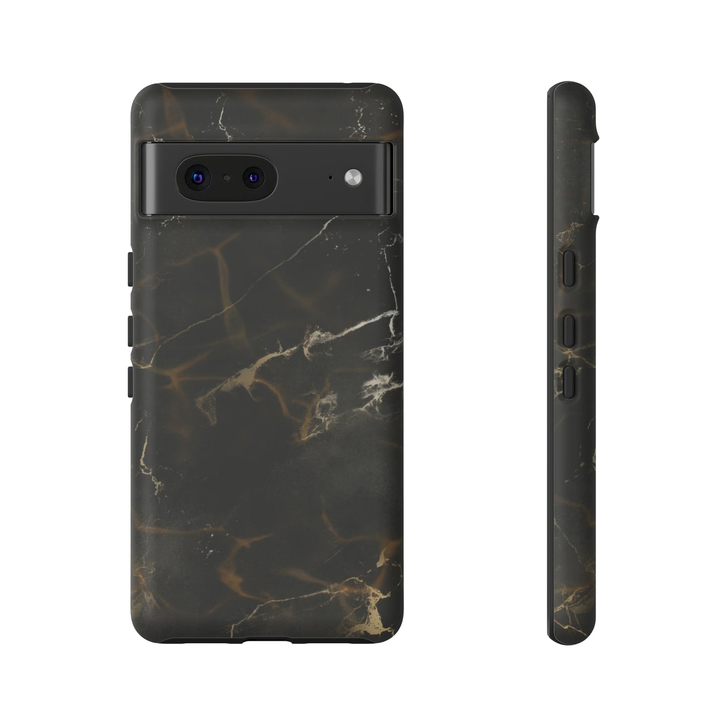 Black Gold Marble Phone Tough Cases