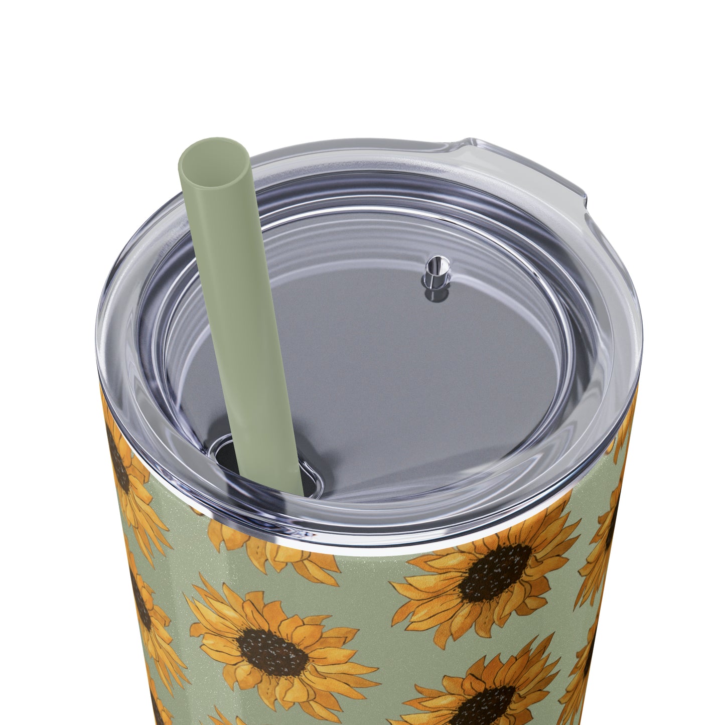 Skinny Sunflowers Tumbler with Straw, 20oz