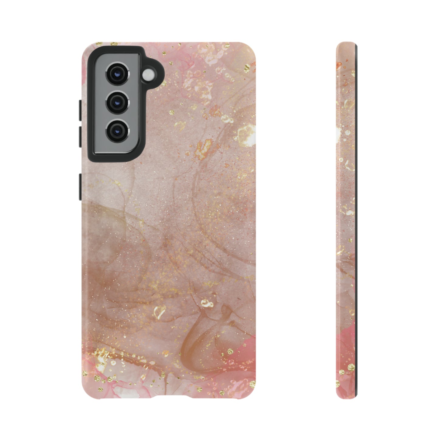 Rose Gold Marble Phone Tough Cases