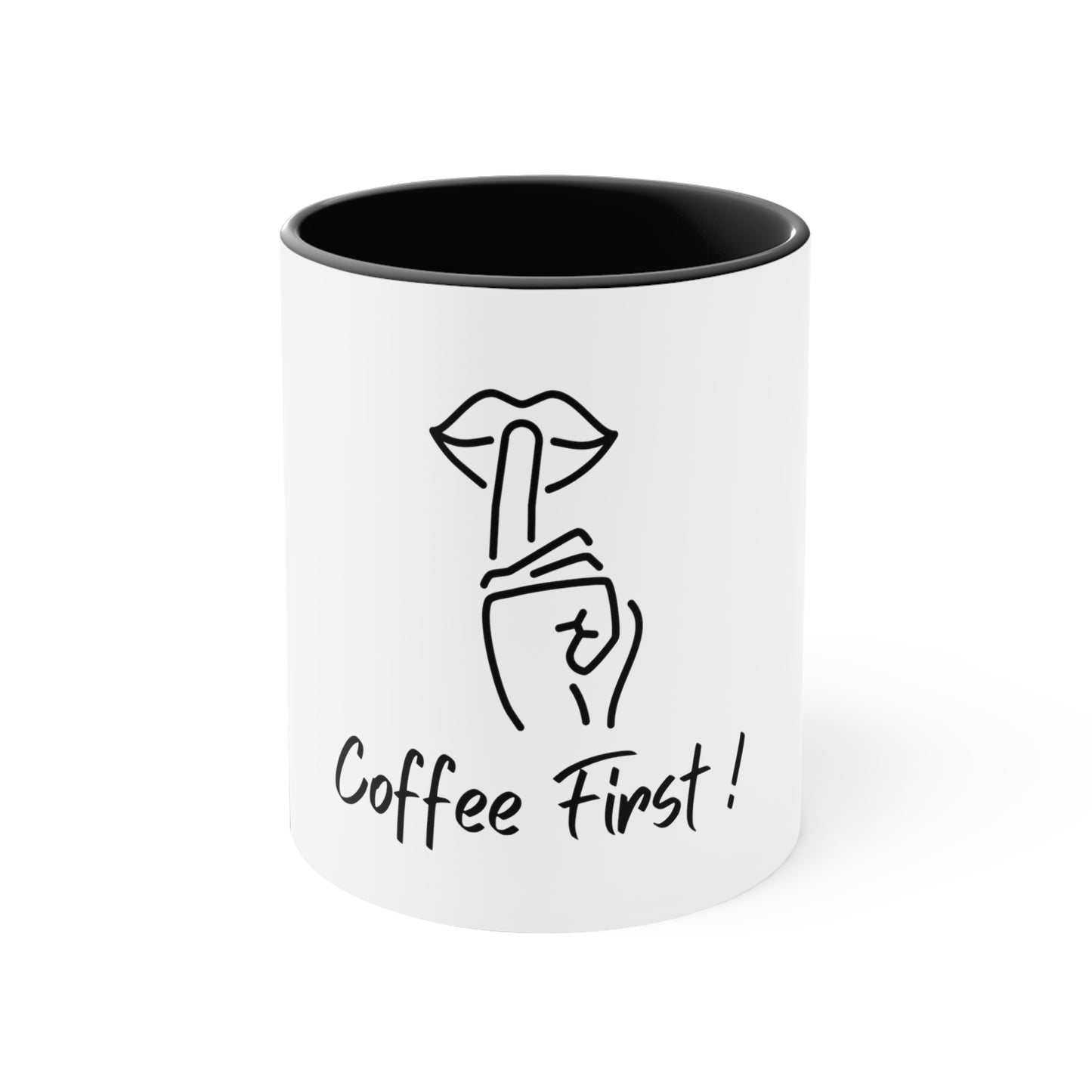 Shhhh Coffee First Accent Coffee Mug, 11oz