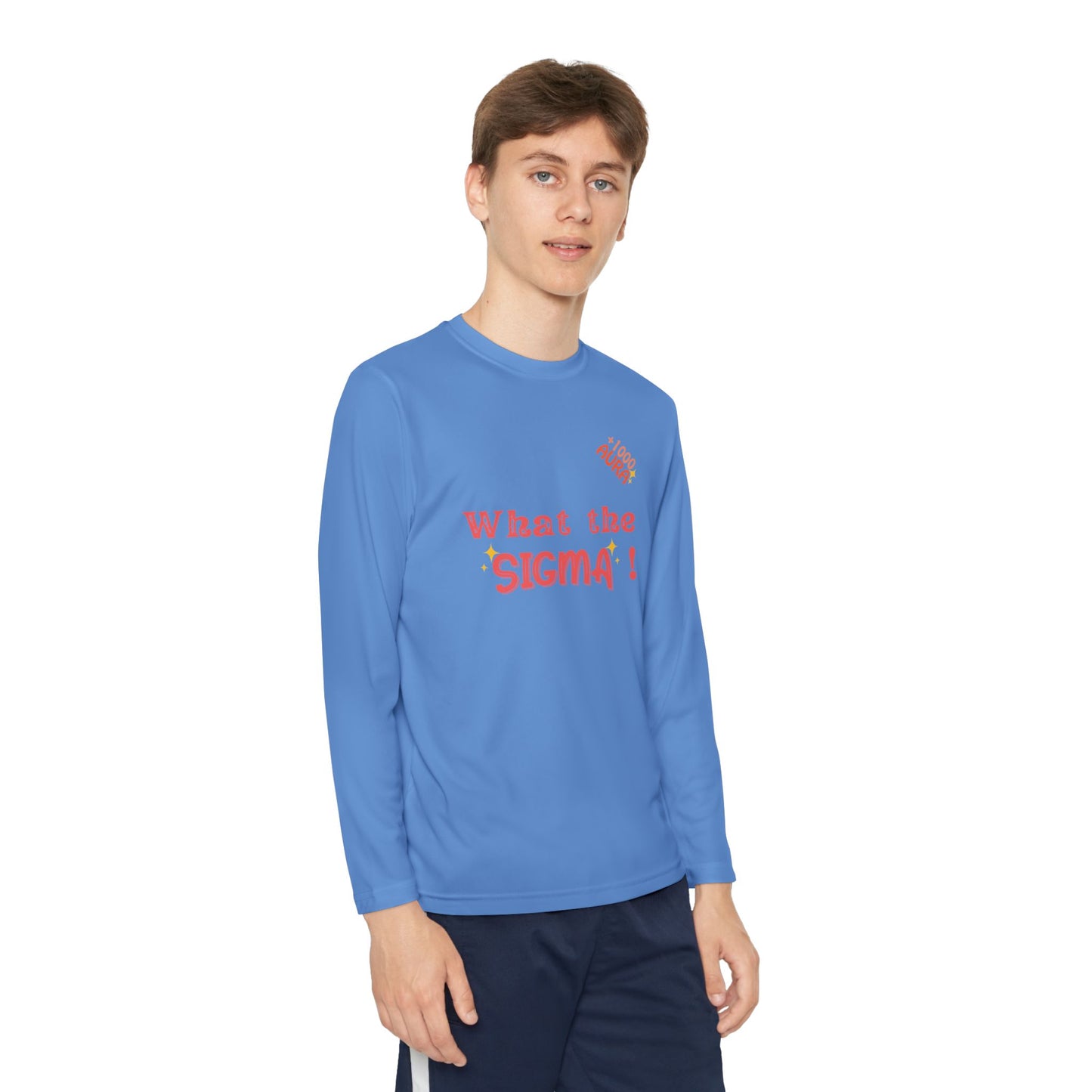 WHAT THE SIGMA Youth Long Sleeve Competitor Tee