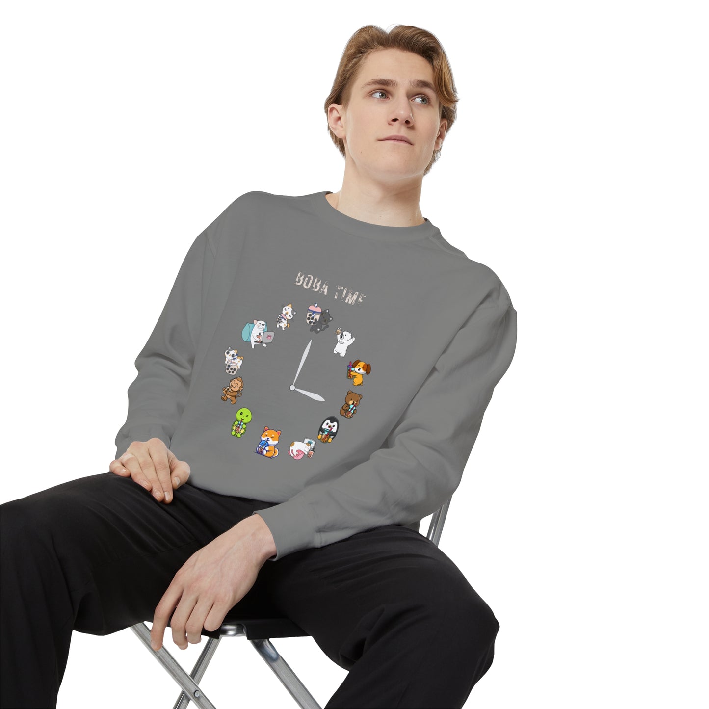 Boba Tea Clock Unisex Sweatshirt