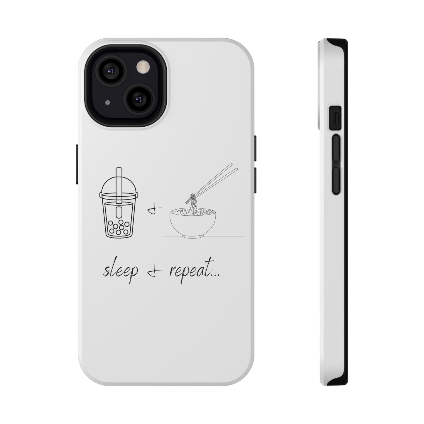 Impact-Resistant Cases - Boba Tea & Pho