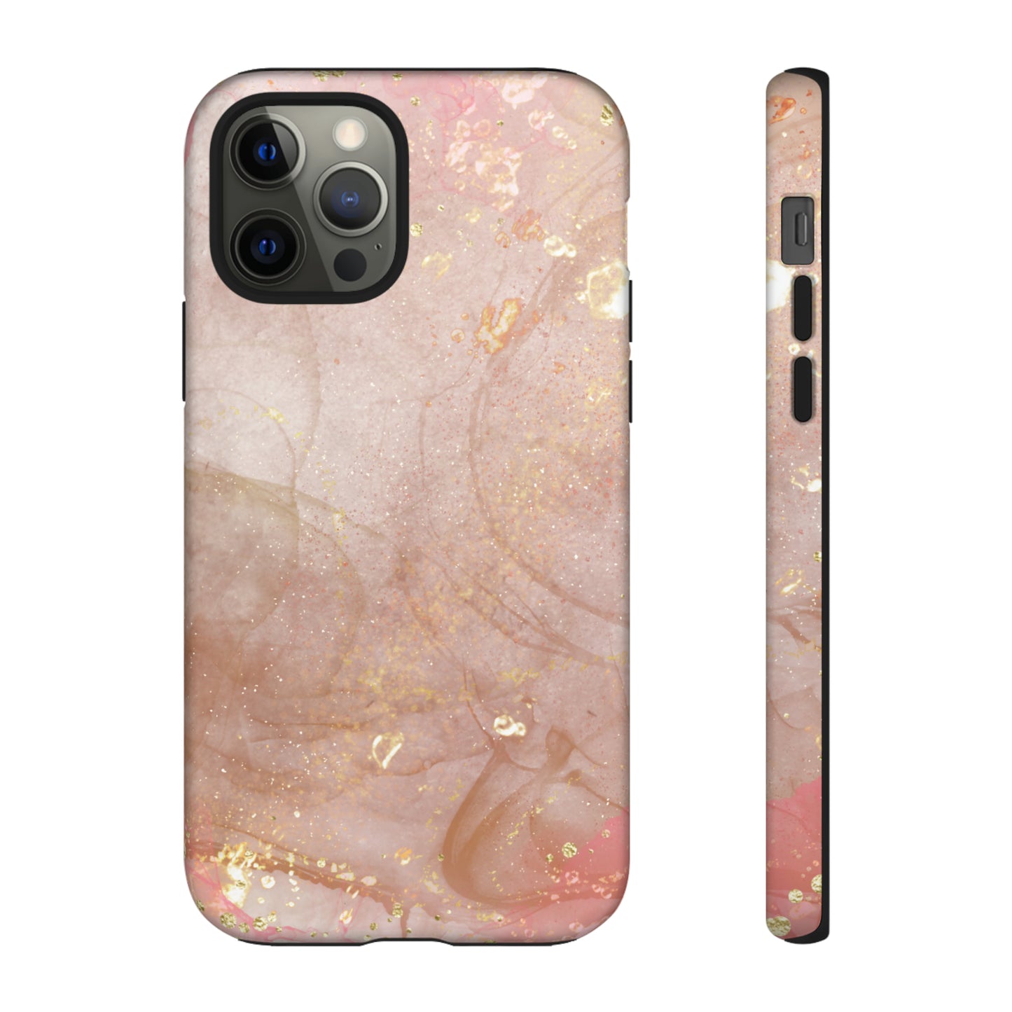 Rose Gold Marble Phone Tough Cases