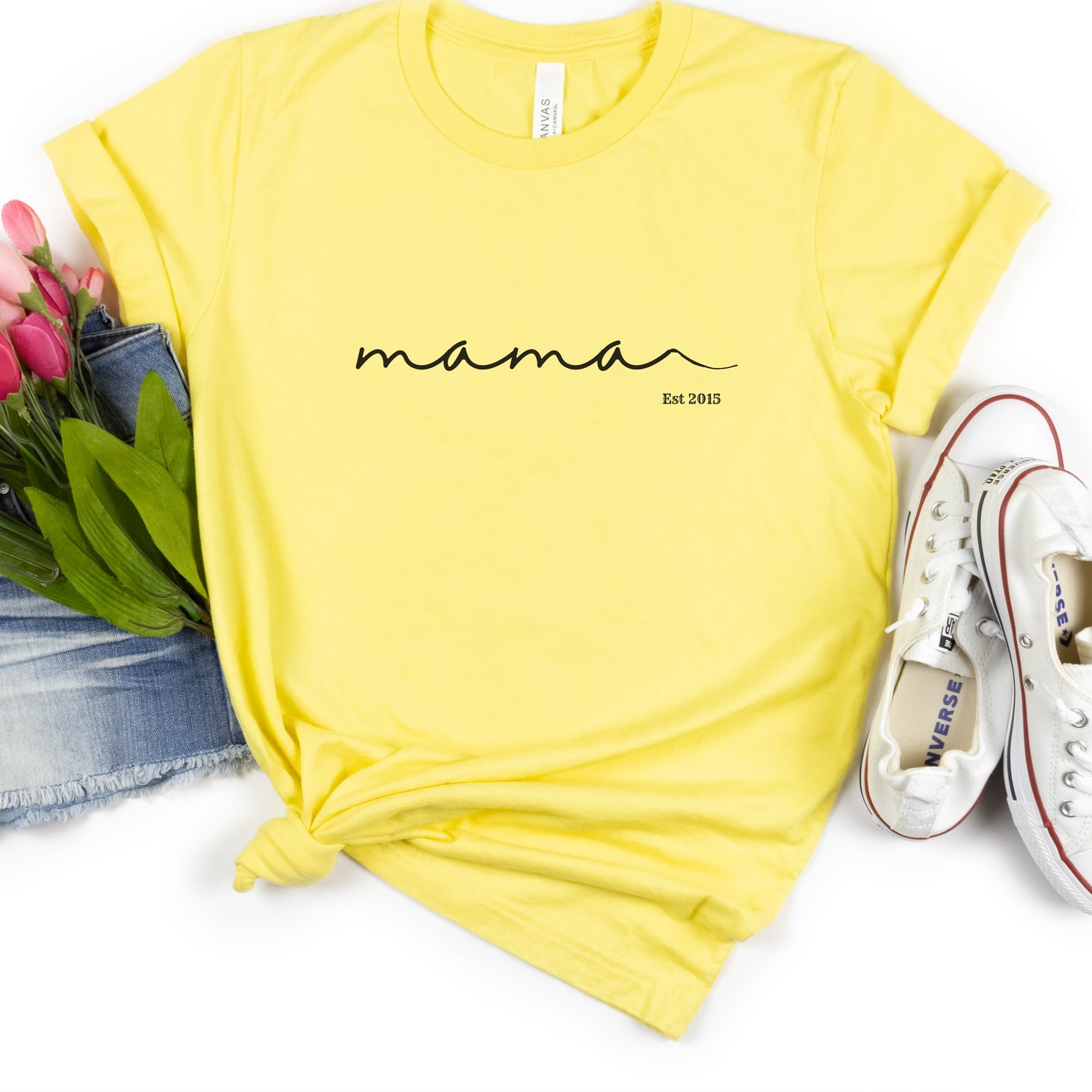 Personalized Mama Jersey Short Sleeve Tee