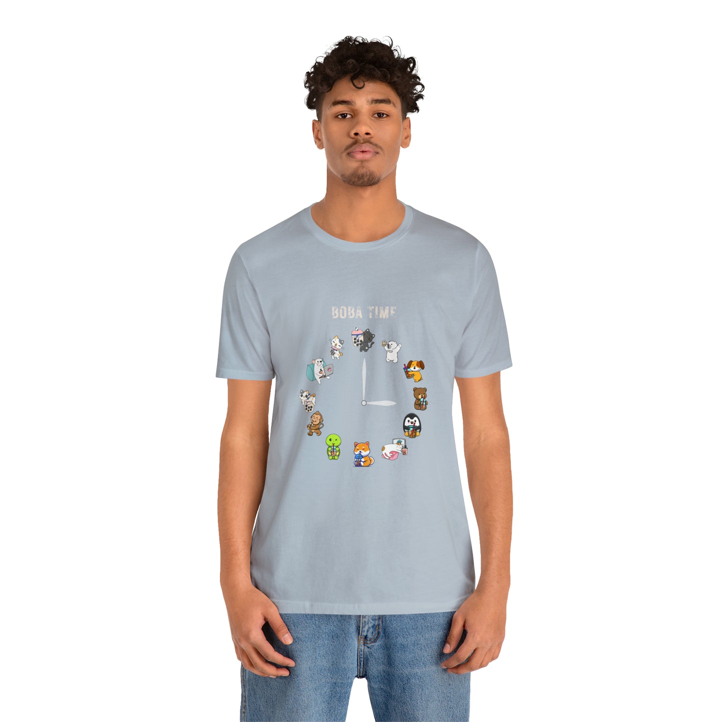 Boba Tea Clock Unisex Jersey Short Sleeve Tee