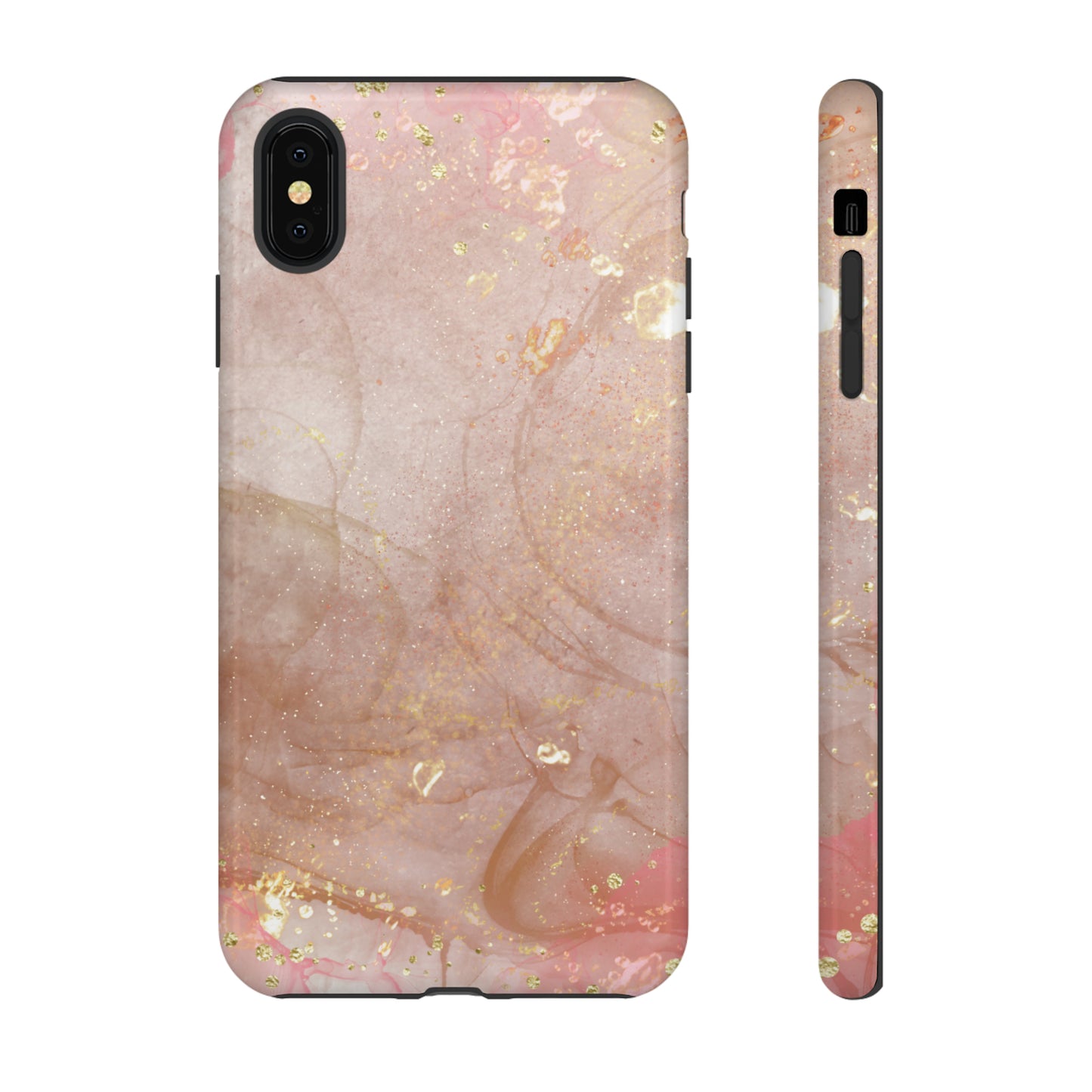 Rose Gold Marble Phone Tough Cases