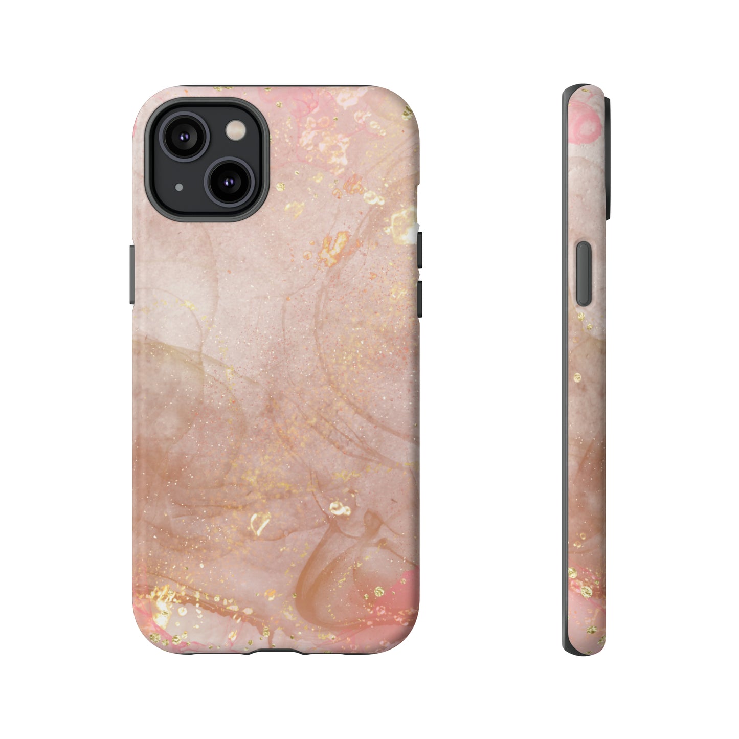 Rose Gold Marble Phone Tough Cases