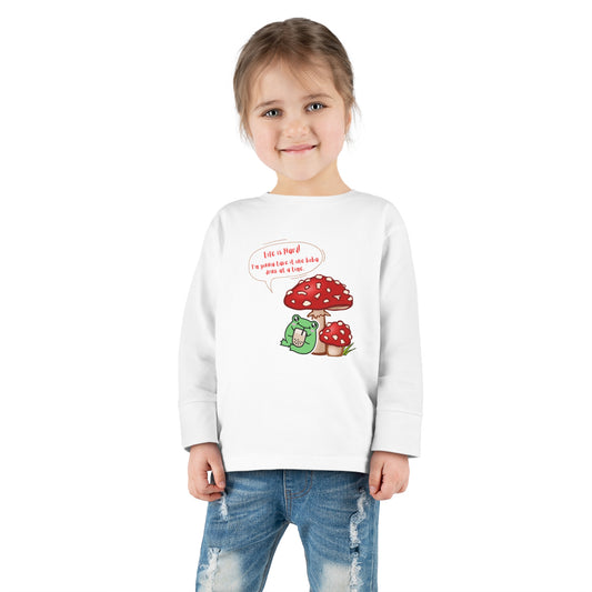 Toddler Mushroom Frog Long Sleeve Tee