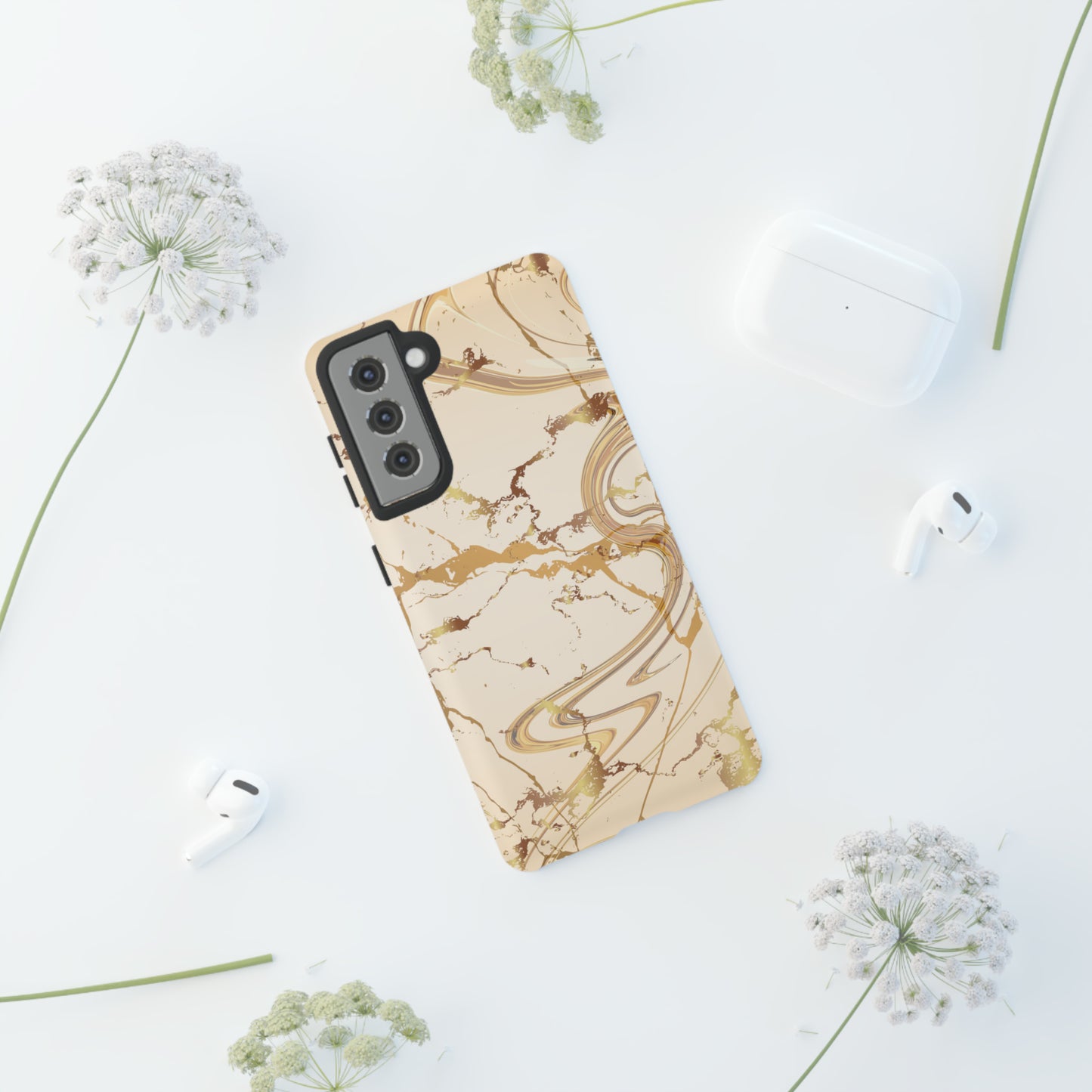 Gold Marble Tough Cases