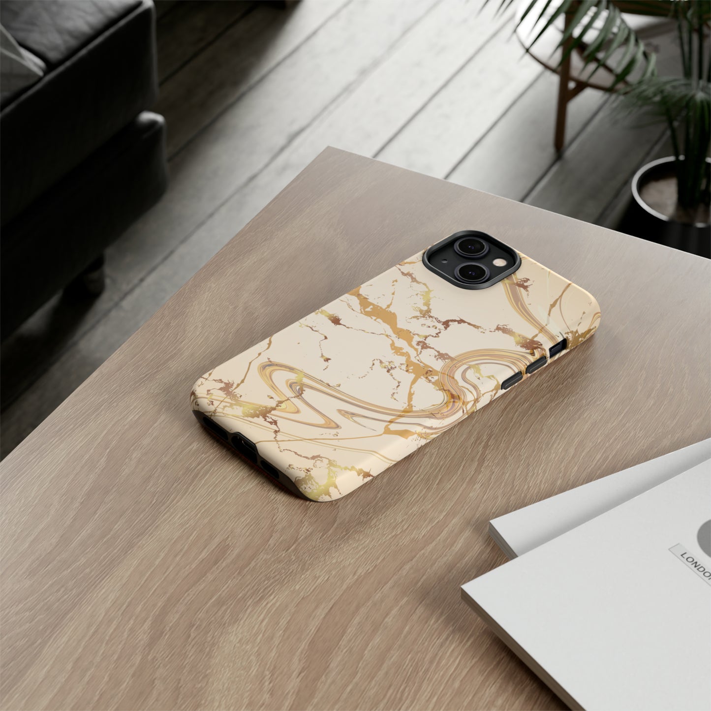 Gold Marble Tough Cases