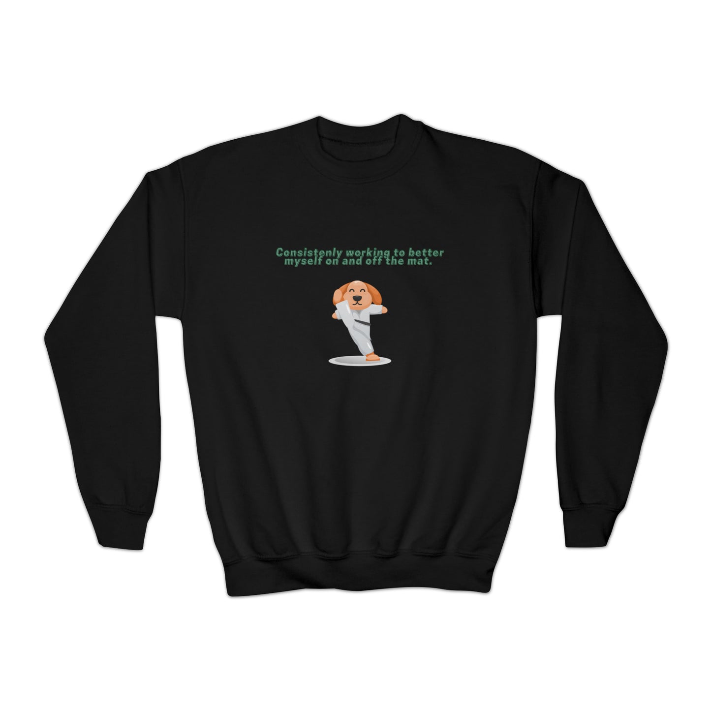 Youth Taekwondo Kid Crewneck Sweatshirt