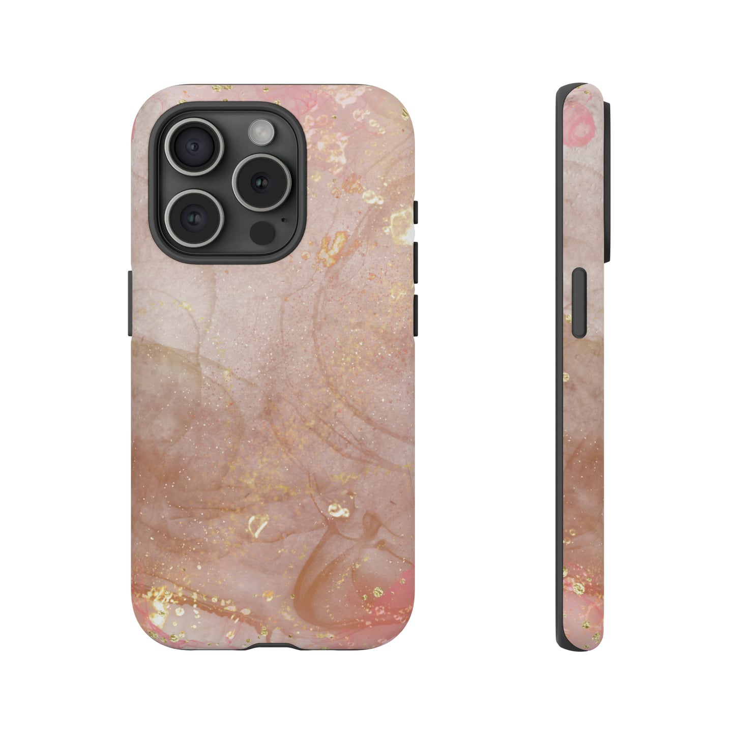 Rose Gold Marble Phone Tough Cases