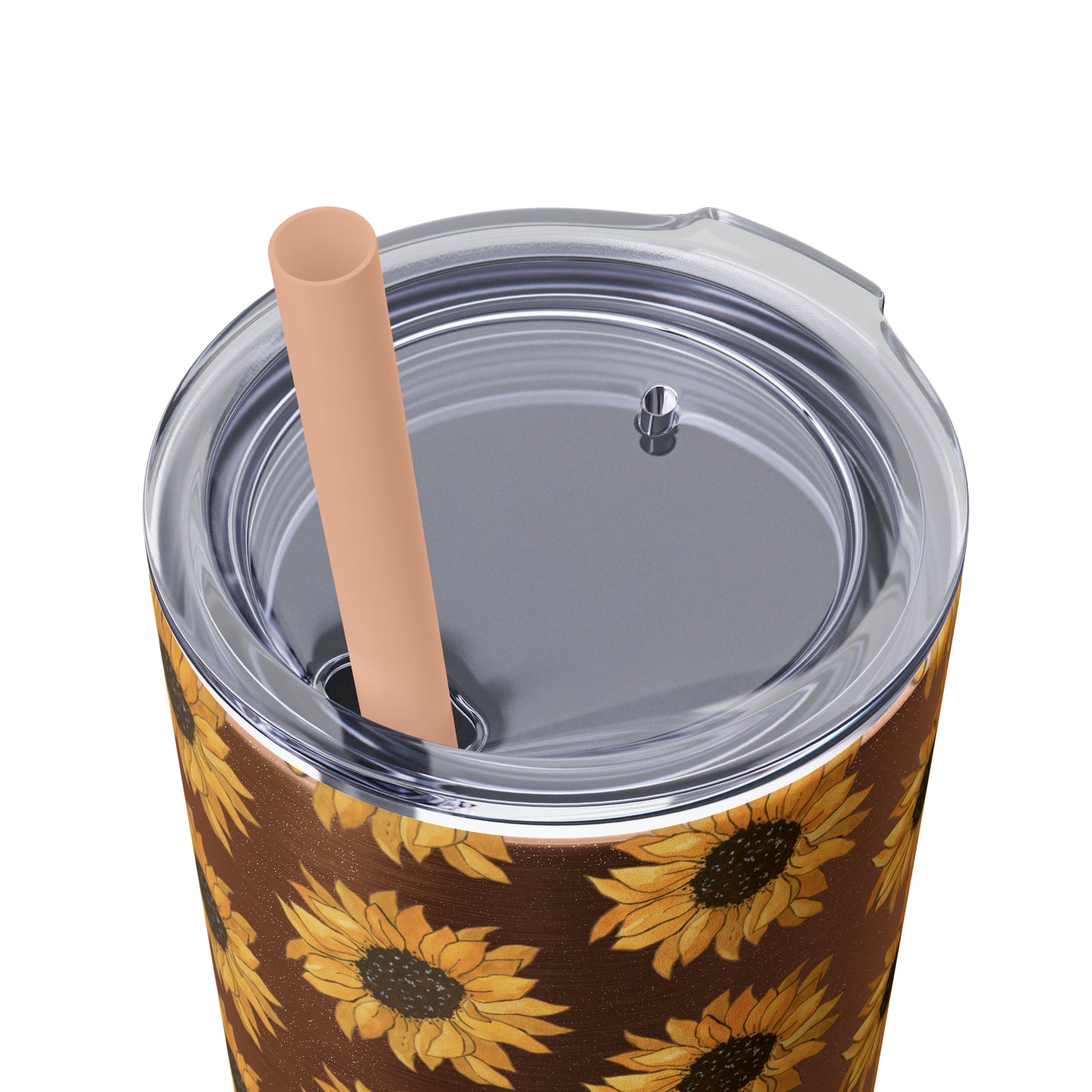 Skinny Sunflowers Tumbler with Straw, 20oz