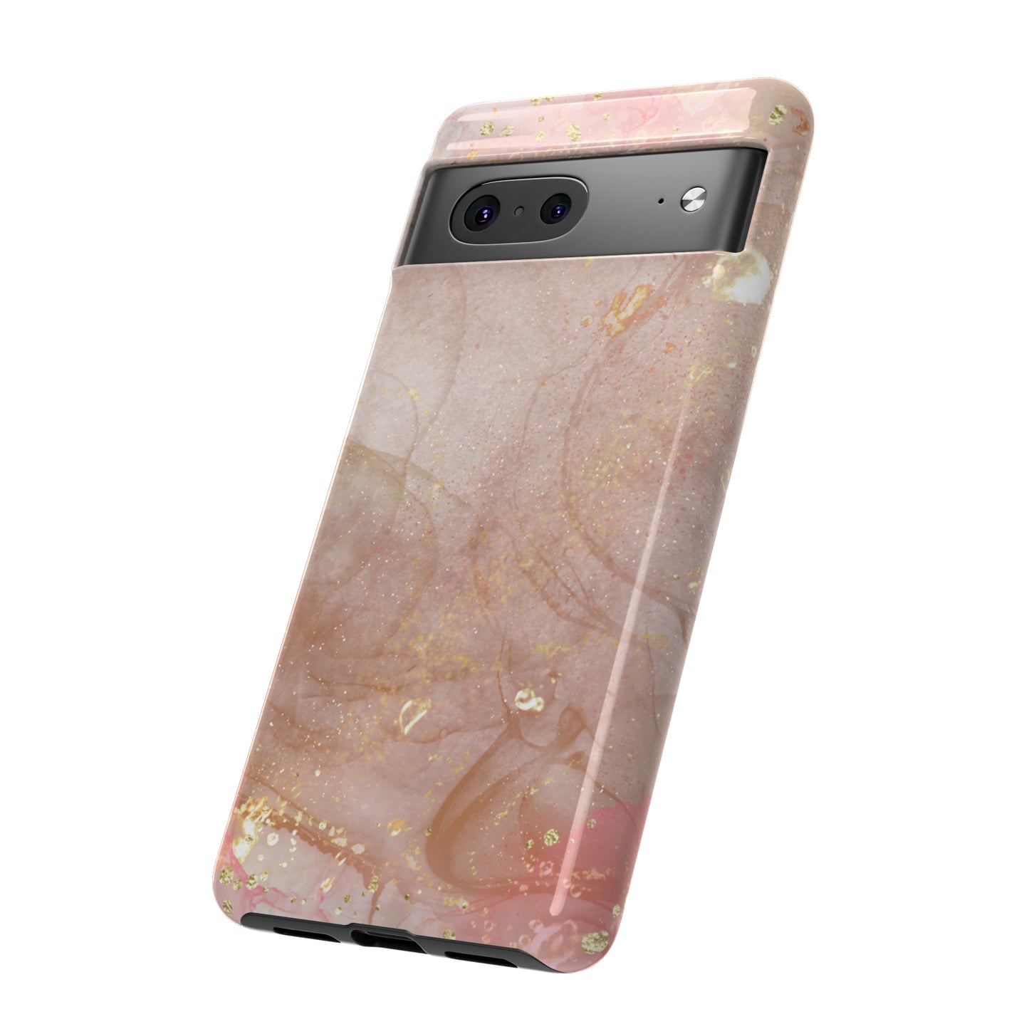 Rose Gold Marble Phone Tough Cases