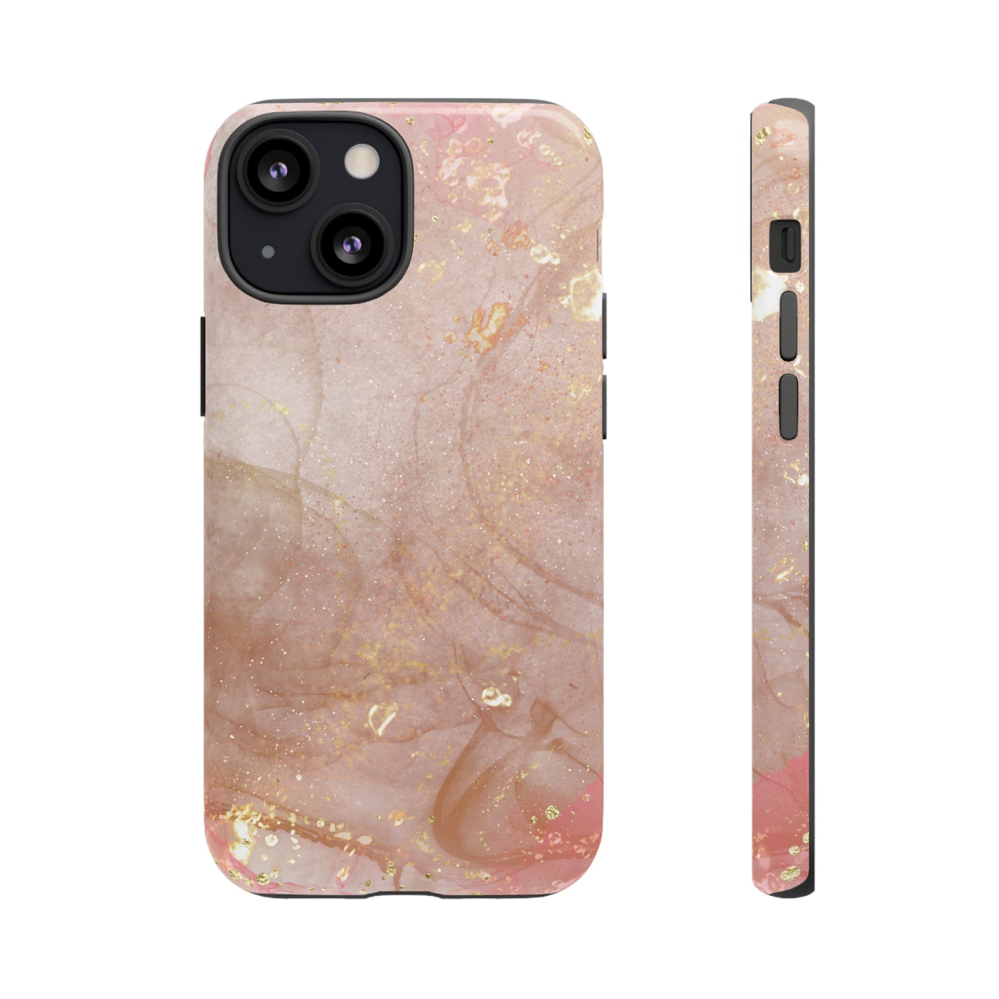 Rose Gold Marble Phone Tough Cases