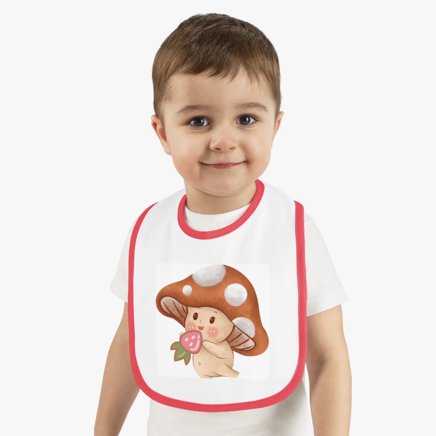 Baby Contrast Trim Jersey Bib