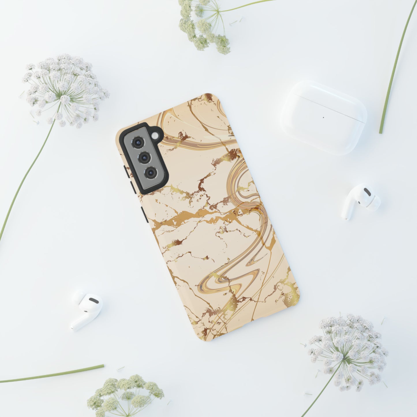 Gold Marble Tough Cases