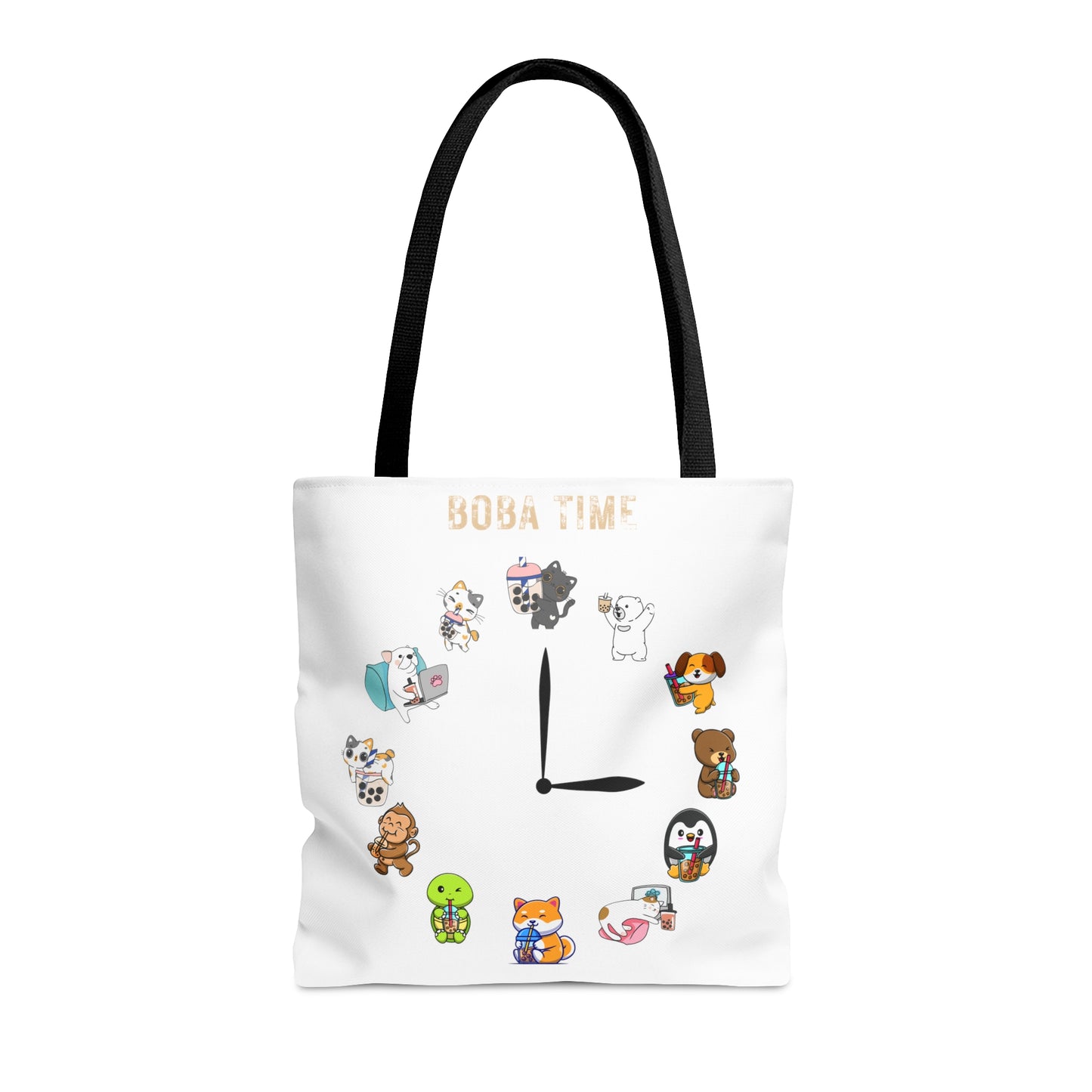 Boba Tea Tote Bag White Color