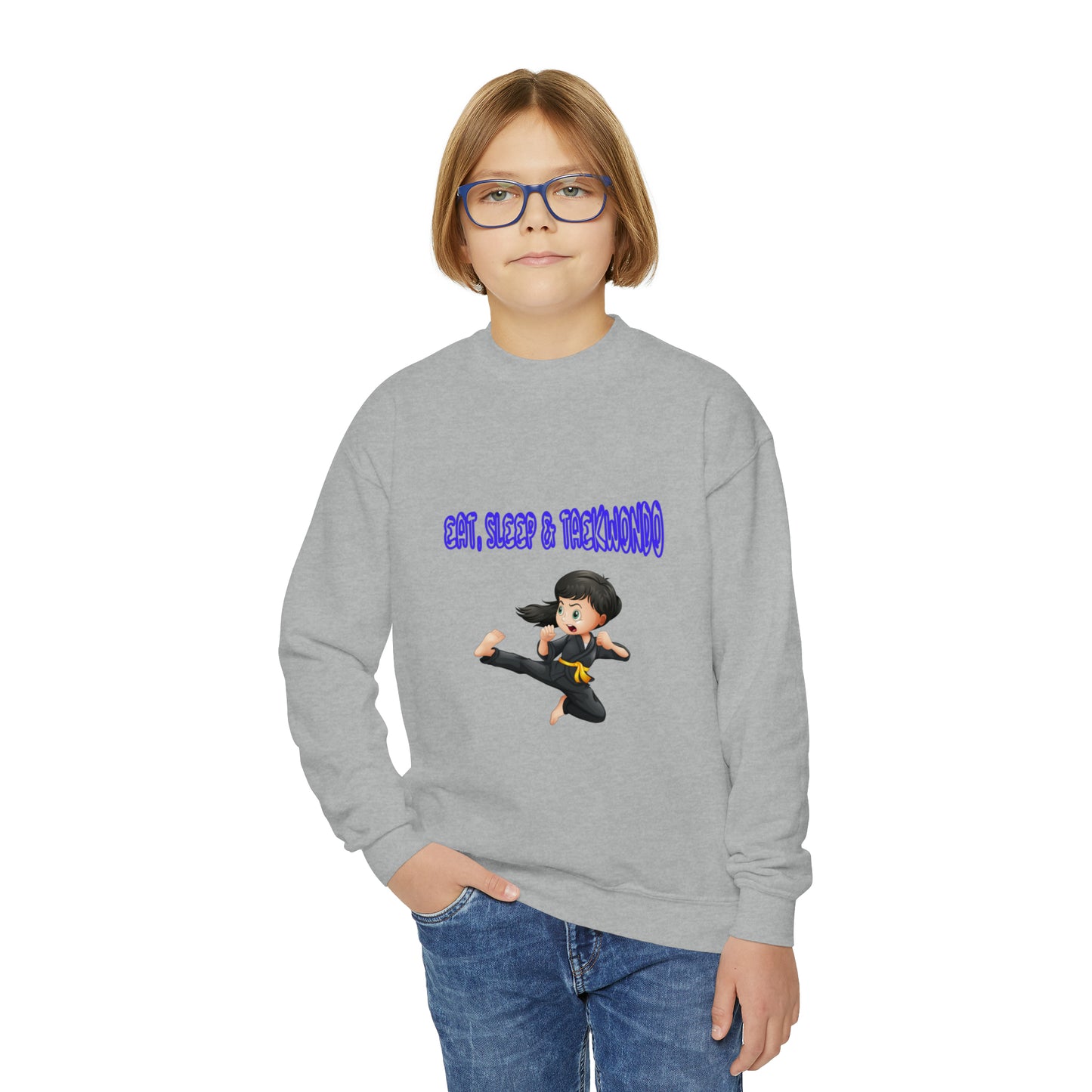 Taekwondo Youth Crewneck Sweatshirt