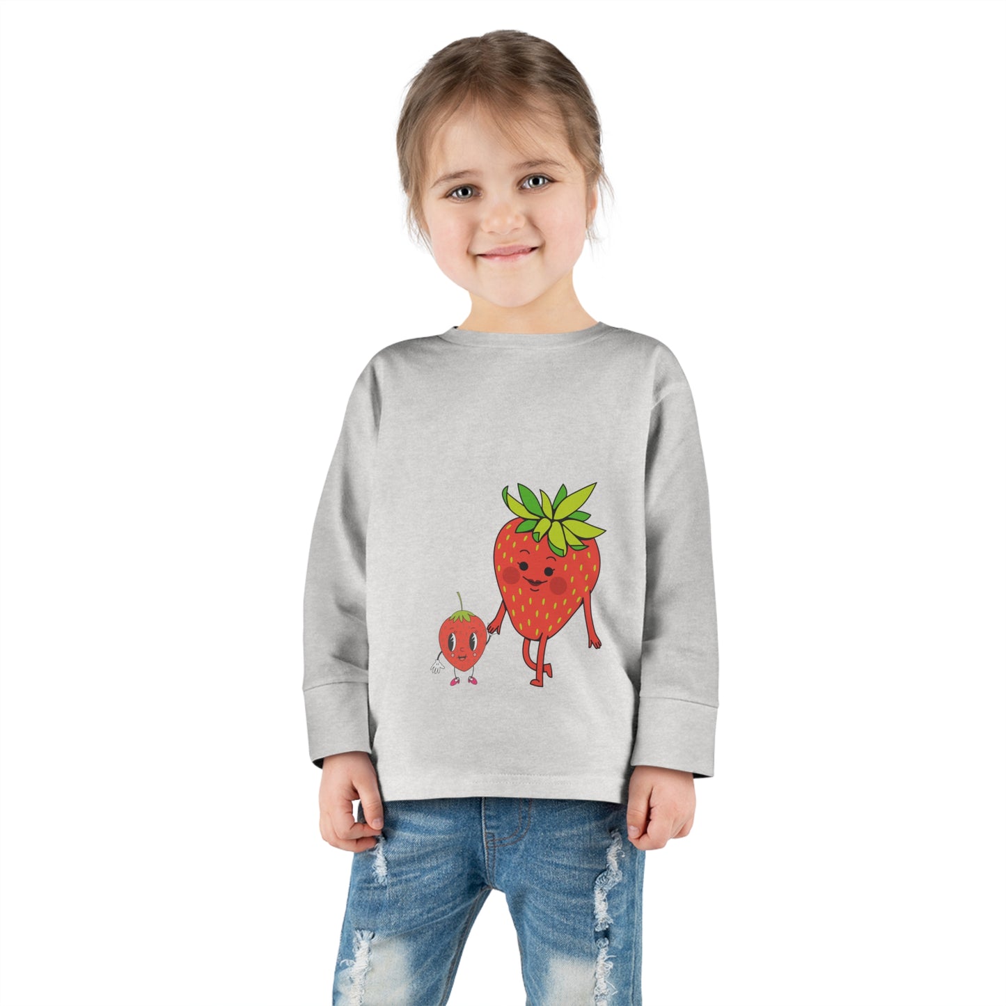 Strawberries Toddler Long Sleeve Tee