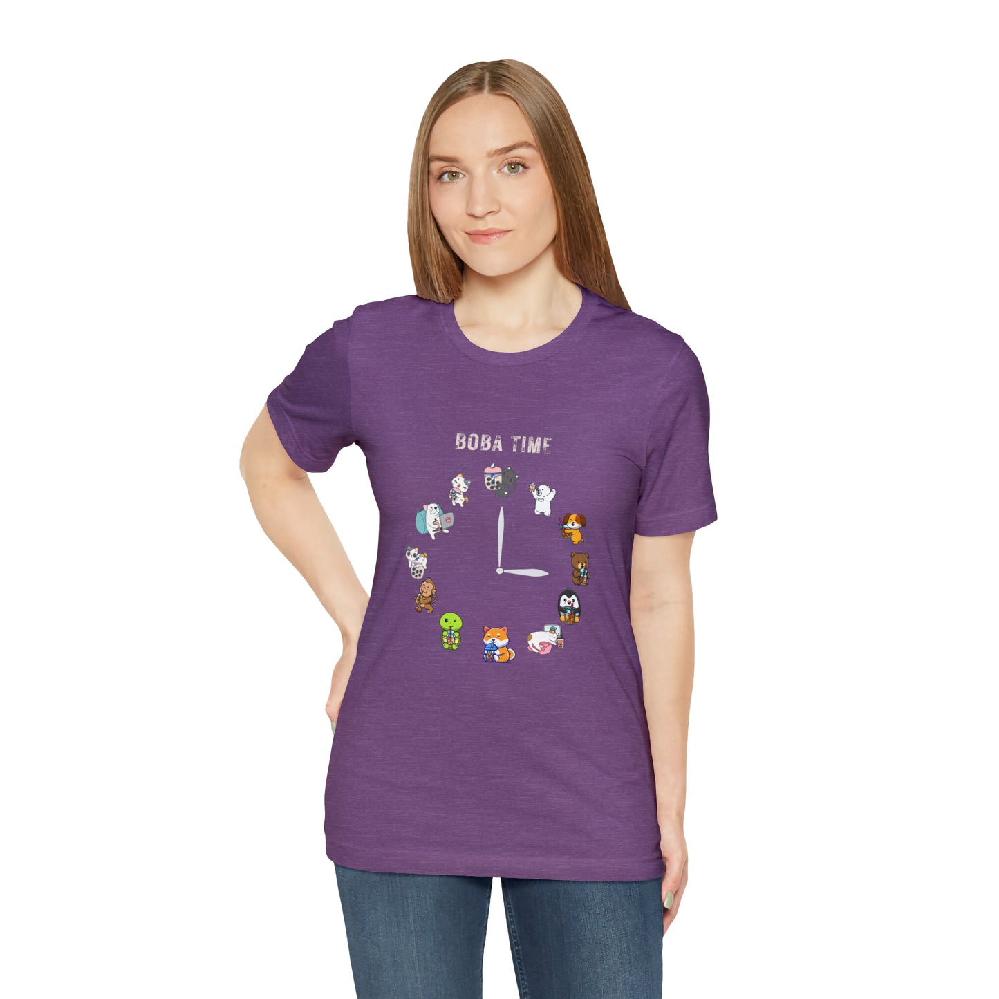 Boba Tea Clock Unisex Jersey Short Sleeve Tee