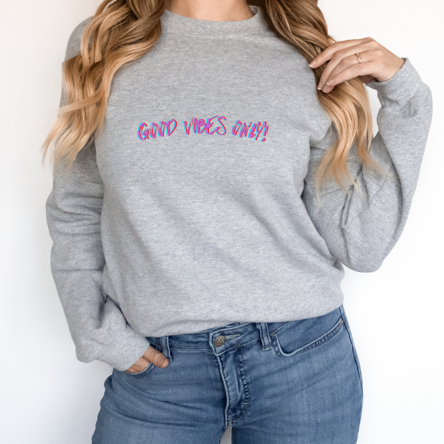 Good Vibes Only Unisex Crewneck Sweatshirt