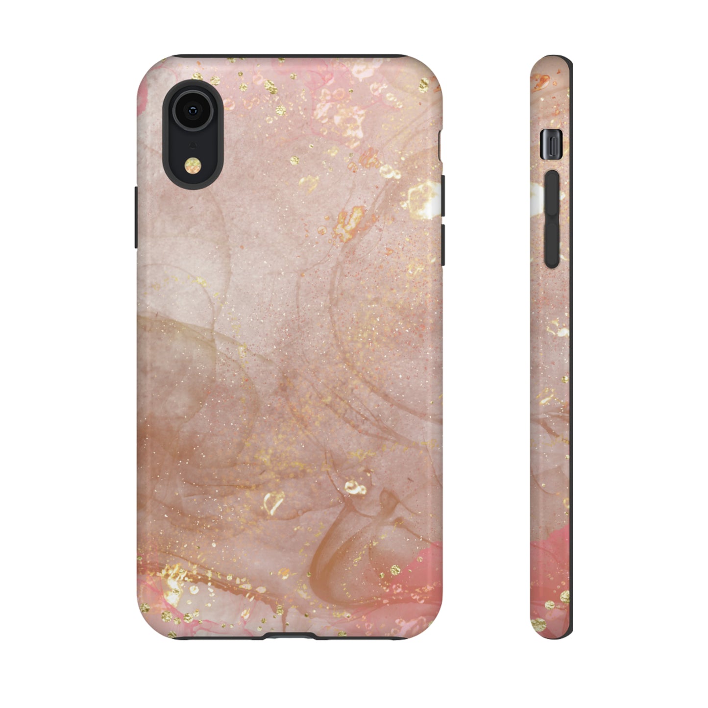 Rose Gold Marble Phone Tough Cases