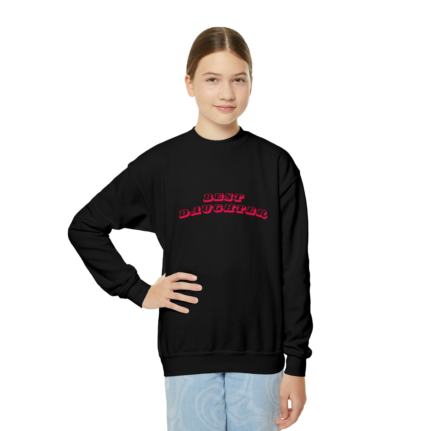 Best Daughter Youth Crewneck Sweatshirt