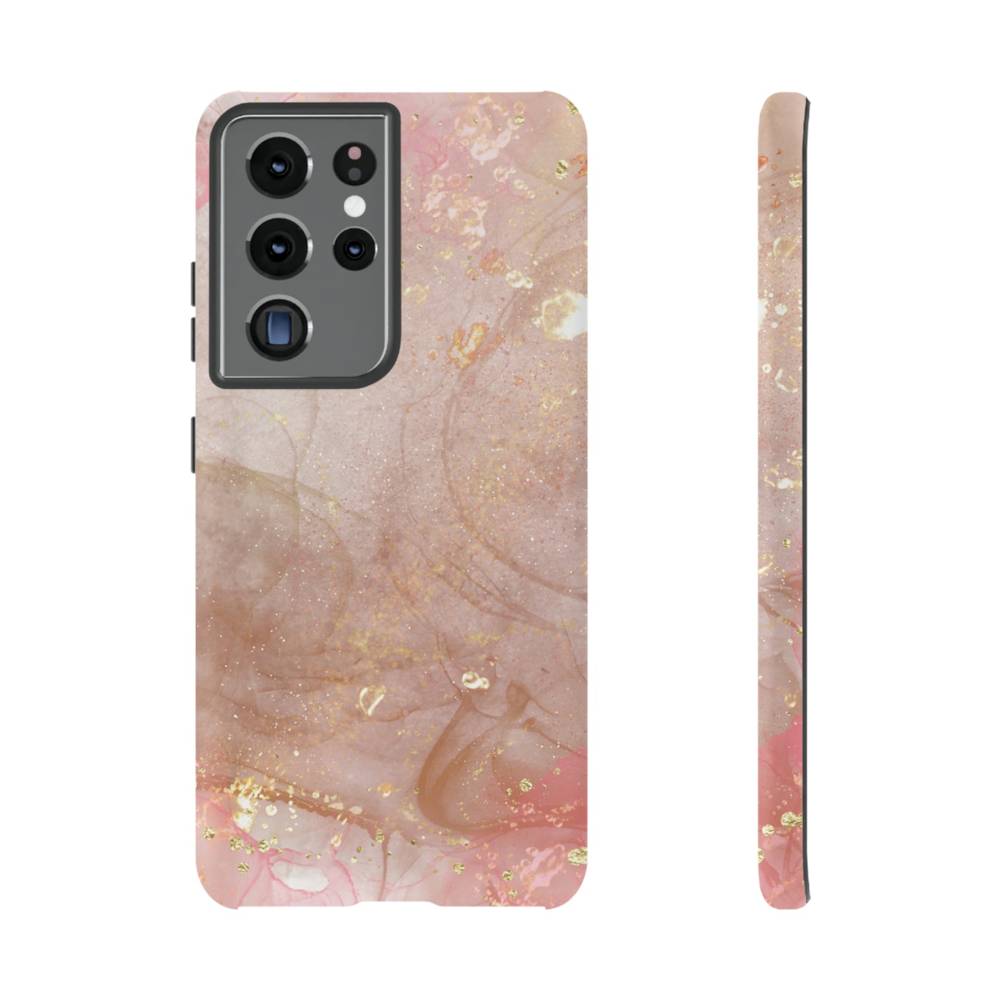 Rose Gold Marble Phone Tough Cases